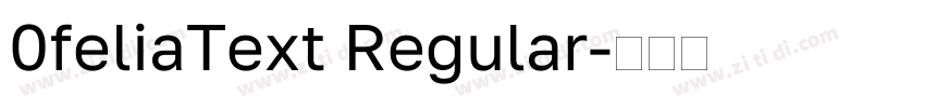 0feliaText Regular字体转换